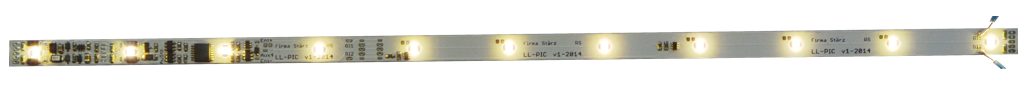 Firma Stärz: Digital schaltbare Lichtleiste für SX1, SX2 und DCC, Relaisplatine, Update Decoder-Programmer, Roco-Adapter für DSM-PIC