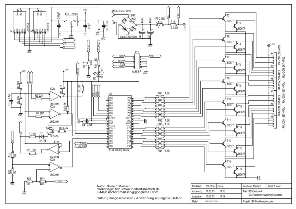 FD-8-16-V1.0.1 Schaltplan